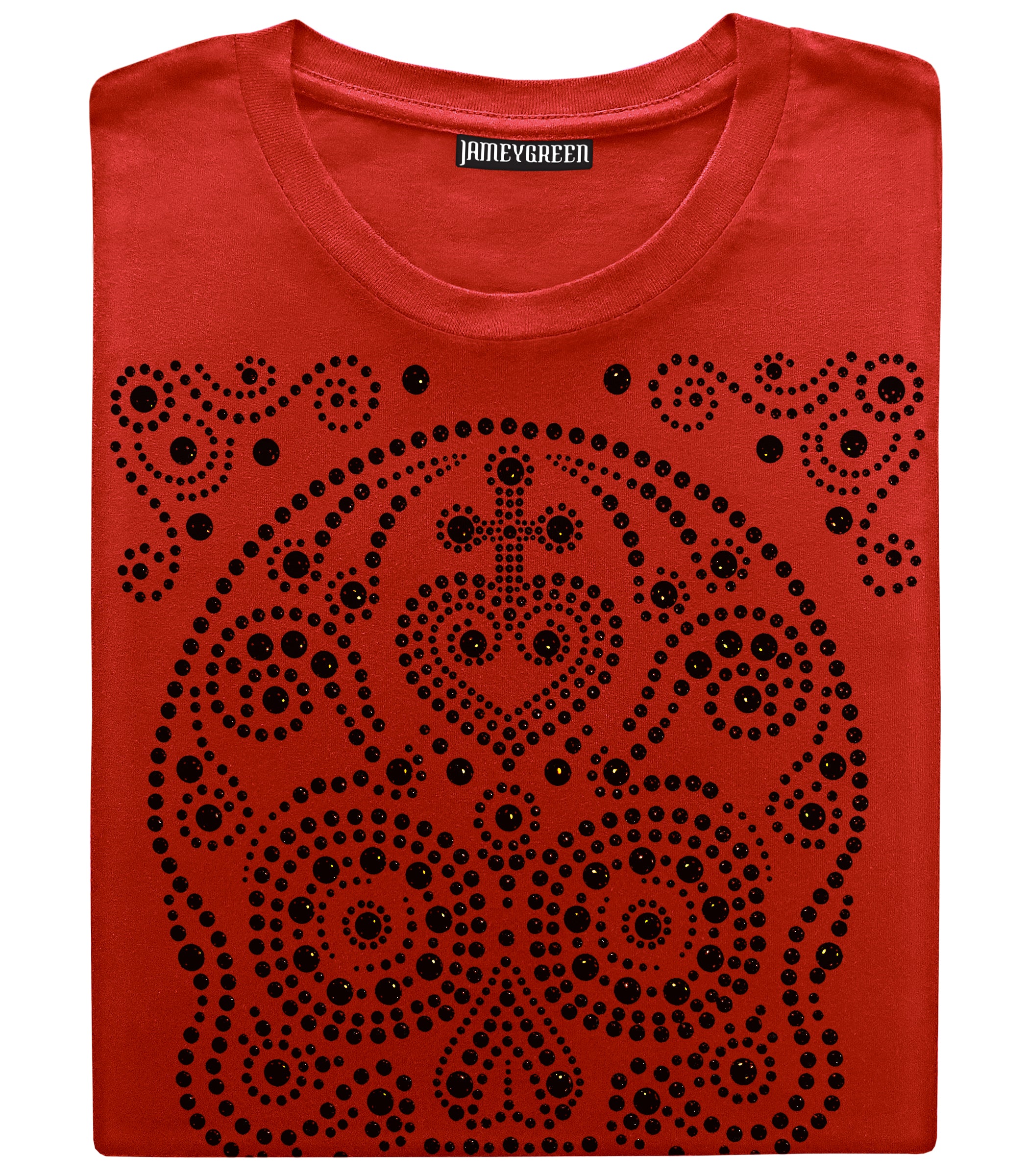 Skull Studded Shirt | Stud Shirts | Designer Bling Shirts - Jamey Green