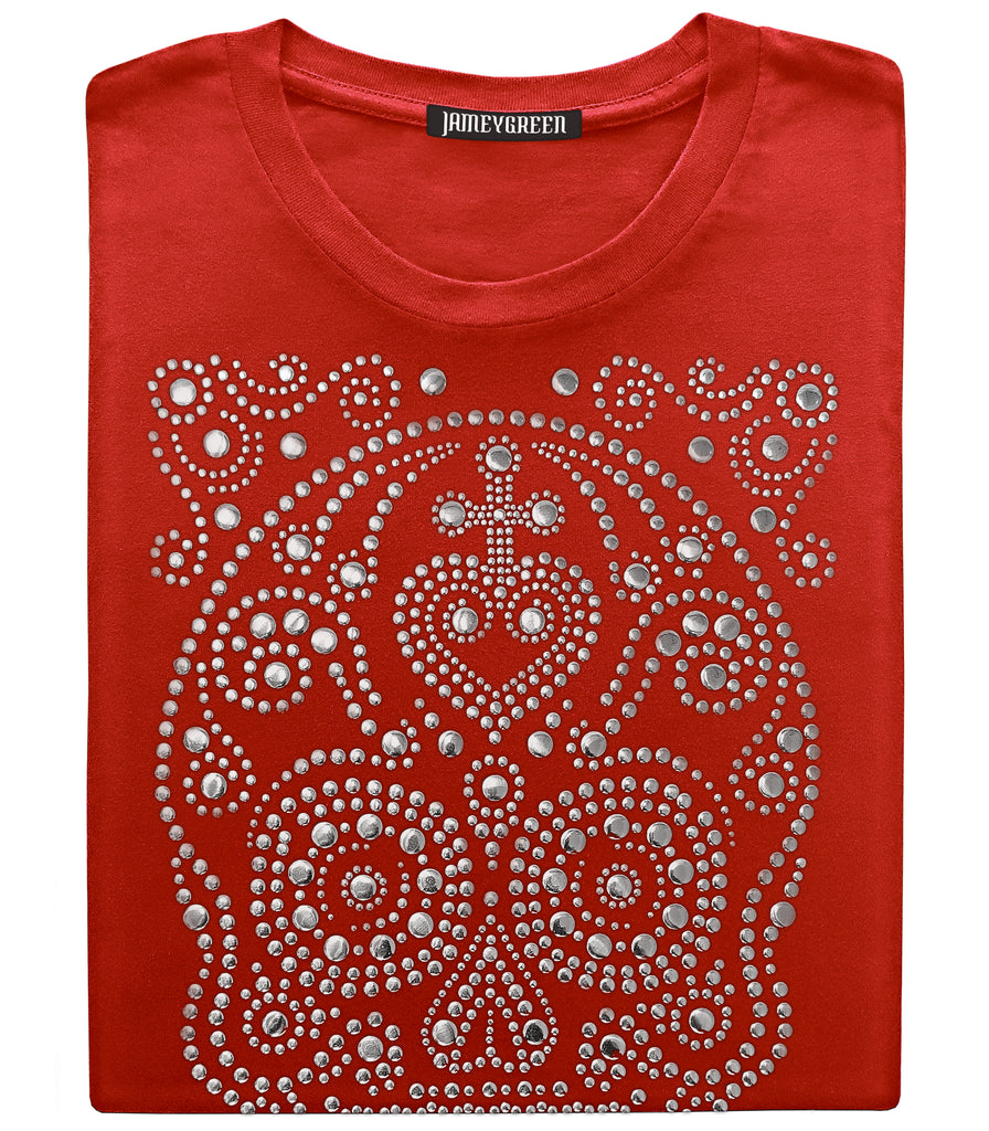 Skull Studded Shirt | Stud Shirts | Designer Bling Shirts | Skull ...